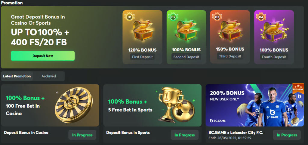 BC.Game - First Fully Trusted Real Money Crypto Casino in 2025 1 bc game casino promotions and bonuses 1